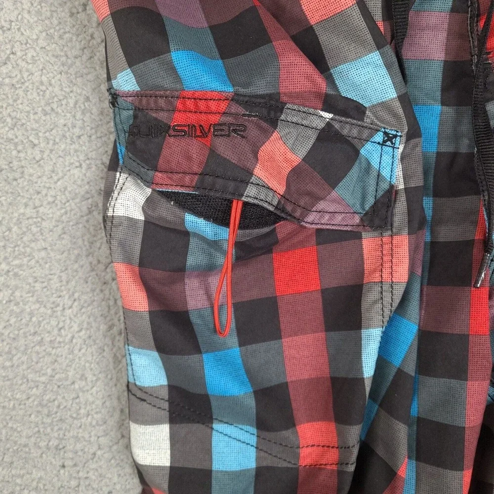 Quiksilver Board‎ Shorts Mens 40 Multicolor Plaid Check Swim Trunks Beach